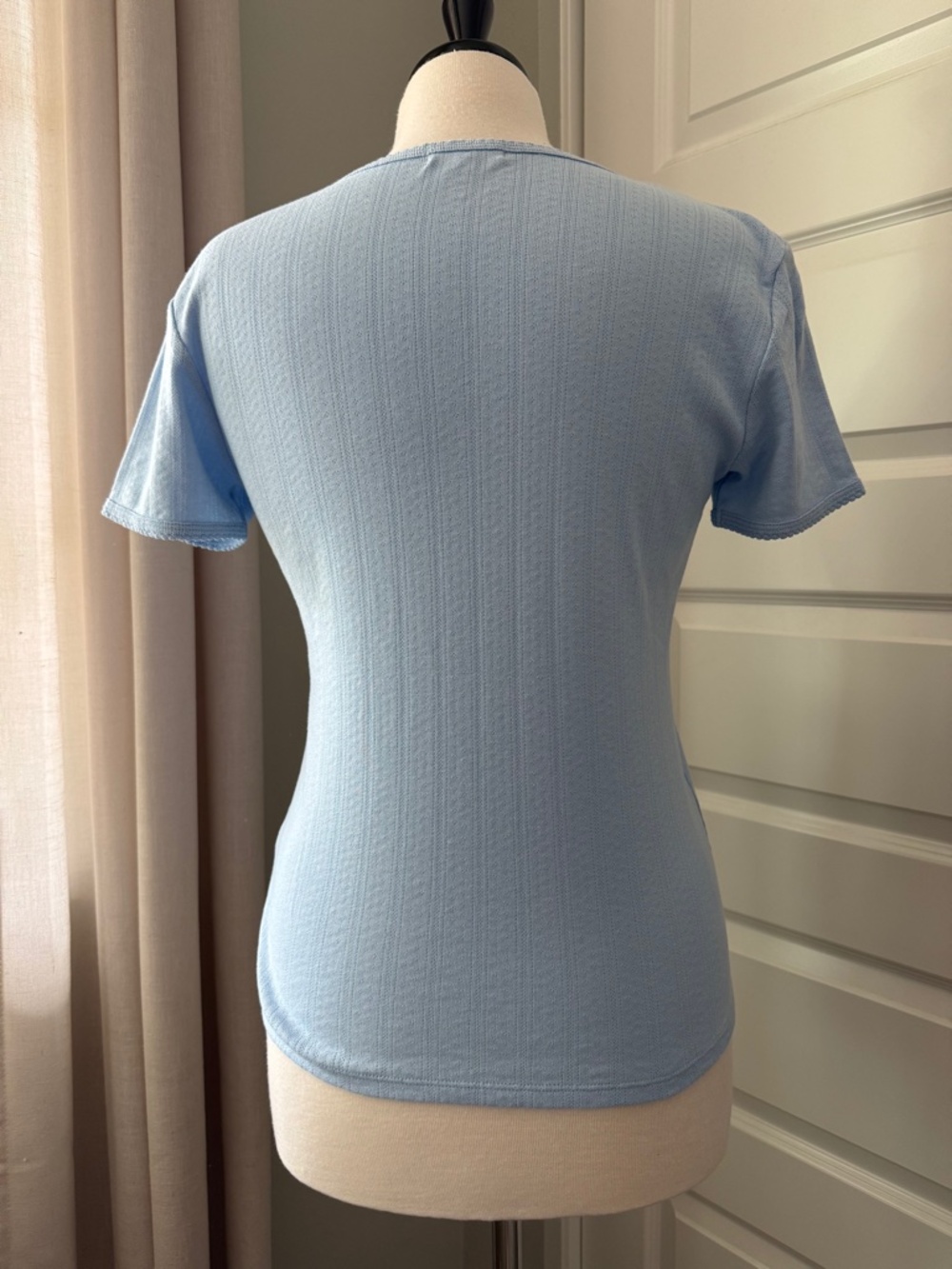 Goldie Lewinter Pointelle Tee : Medium - Picture 4 of 7